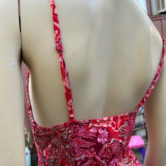 Intimately Free People Asymmetrical Red Floral Dress - Picture 5 of 11